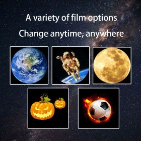 Lunar Moon Projection Lamp Starry Sky Lamp Bedroom Night Lamp Projection Background Lamp