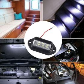 Car license plate light universal highlight truck light 6LED truck license plate light waterproof decorative lights